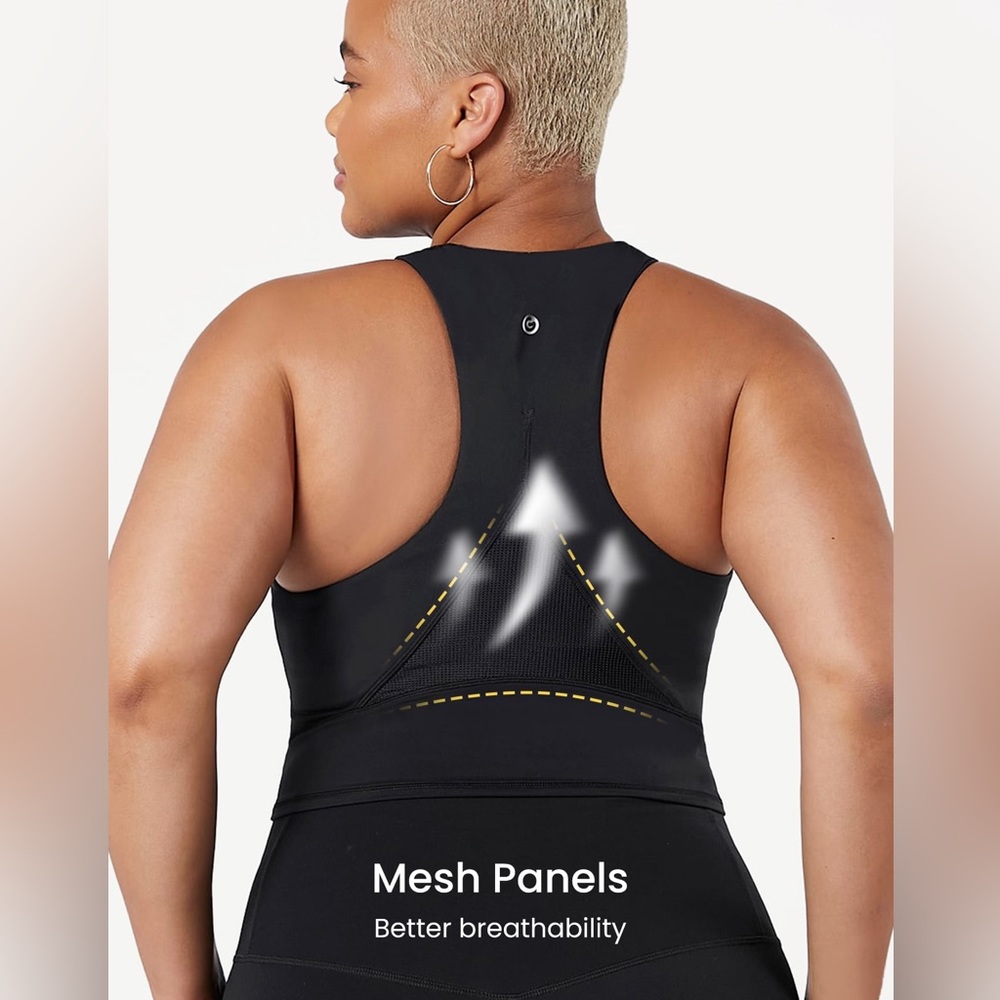 BLACK WORKOUT TOP - Picture 3 of 4